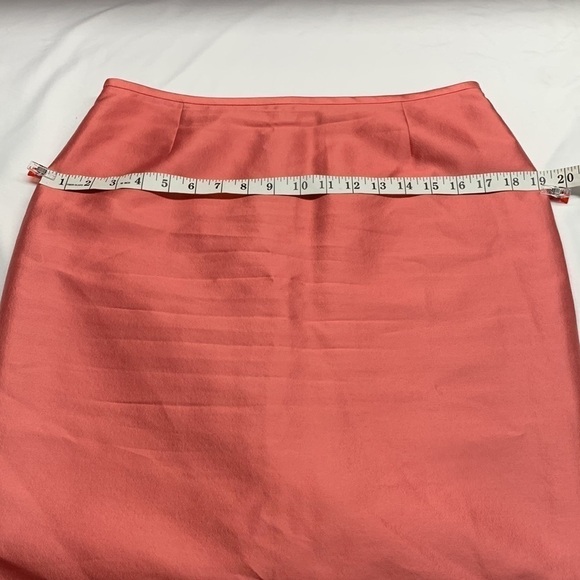 Wool and Silk Blend Skirt Fully Lined Size 8 Colour Peach - Picture 9 of 11